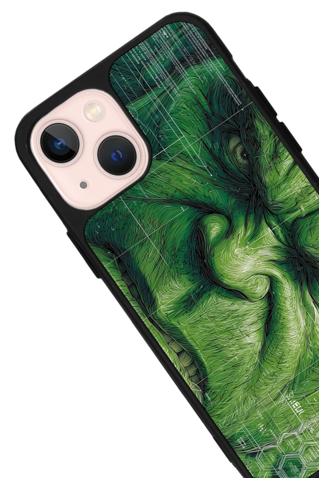iPhone 13 Mini Uyumlu Hulk Tasarımlı Glossy Premium Kılıf