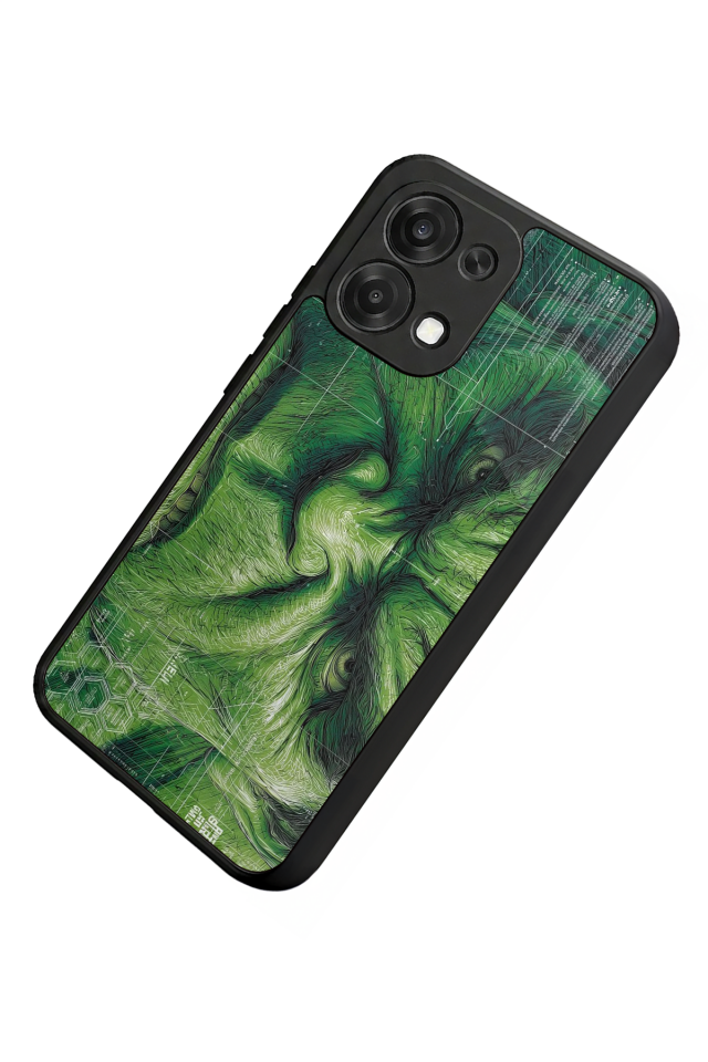 Oppo A6 Pro Uyumlu Hulk Tasarımlı Glossy Premium Kılıf