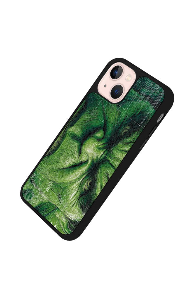 iPhone 13 Mini Uyumlu Hulk Tasarımlı Glossy Premium Kılıf
