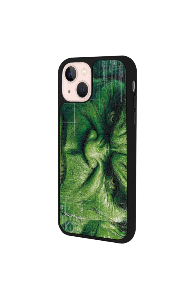iPhone 13 Mini Uyumlu Hulk Tasarımlı Glossy Premium Kılıf
