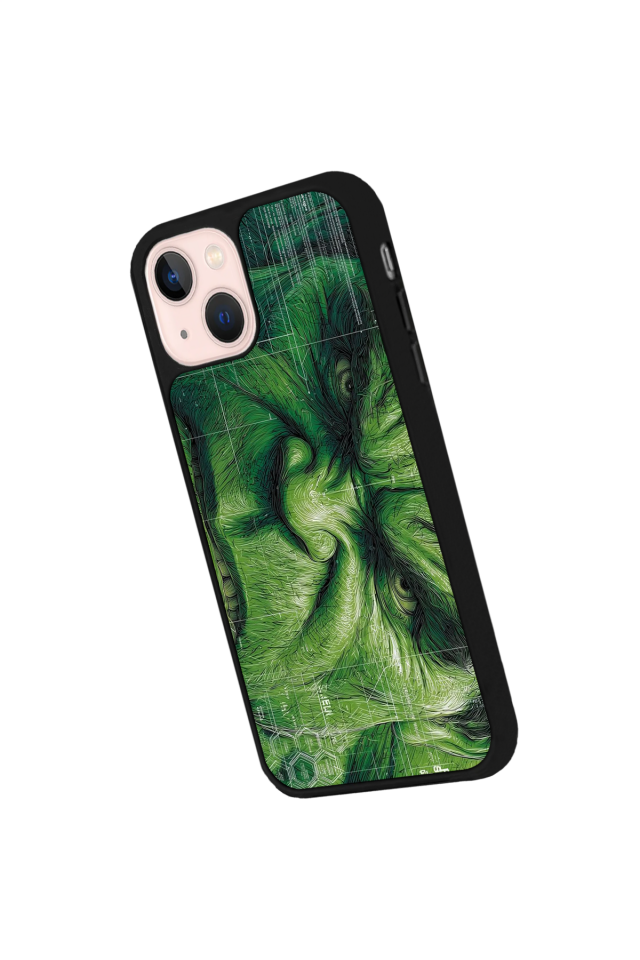 iPhone 13 Mini Uyumlu Hulk Tasarımlı Glossy Premium Kılıf