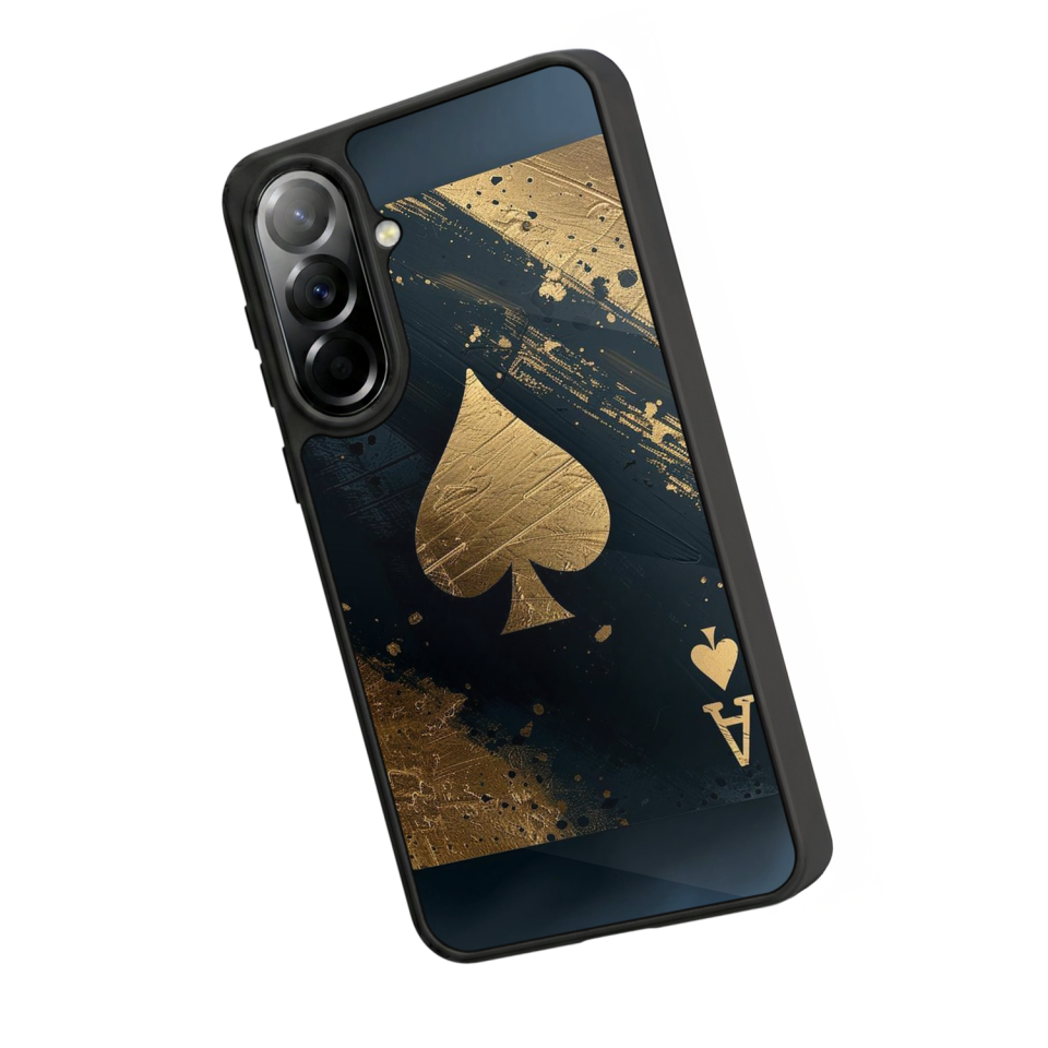 Samsung Galaxy A37 Uyumlu Kart Tasarımlı Glossy Premium Kılıf