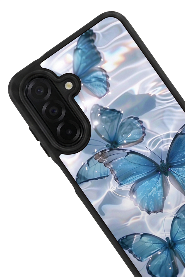 Samsung Galaxy A56 Uyumlu Kelebek Tasarımlı Glossy Premium Kılıf