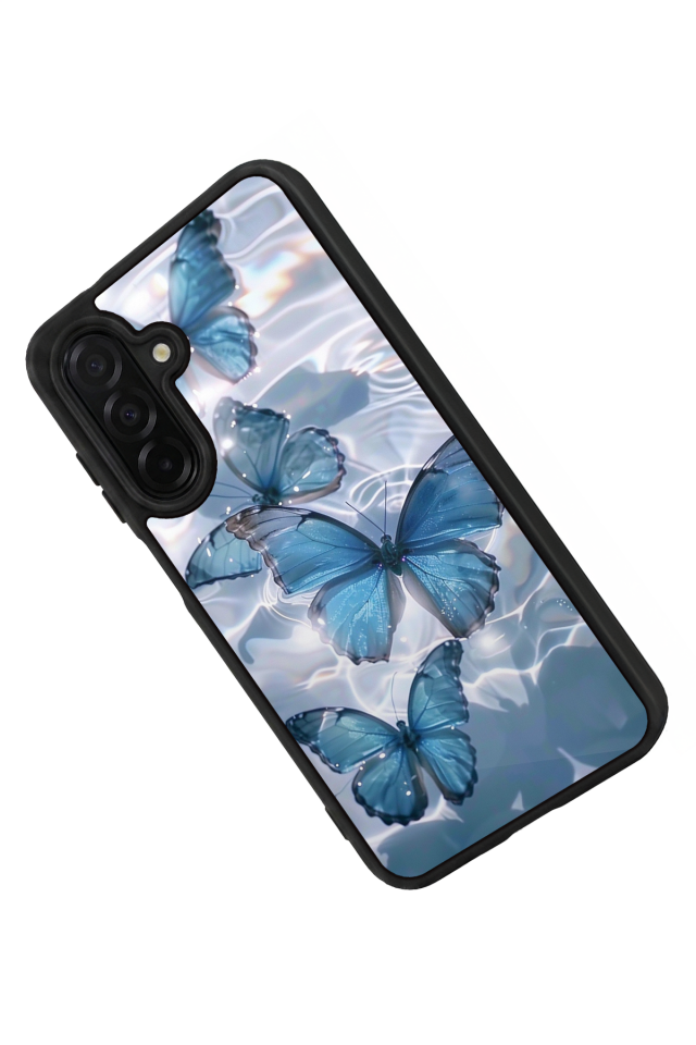 Samsung Galaxy A56 Uyumlu Kelebek Tasarımlı Glossy Premium Kılıf