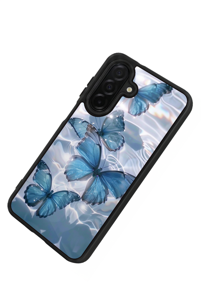 Samsung Galaxy A56 Uyumlu Kelebek Tasarımlı Glossy Premium Kılıf