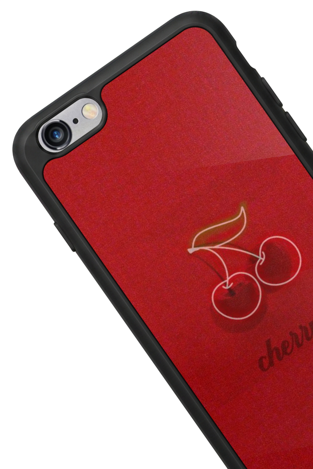 iPhone 6s Plus Uyumlu Kiraz Tasarımlı Glossy Premium Kılıf