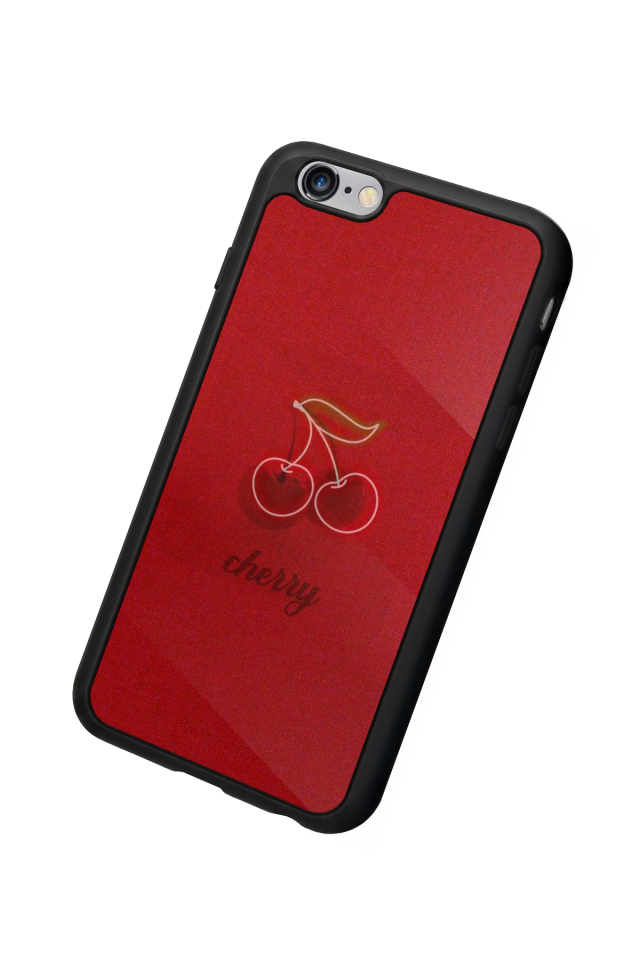 iPhone 6s Plus Uyumlu Kiraz Tasarımlı Glossy Premium Kılıf