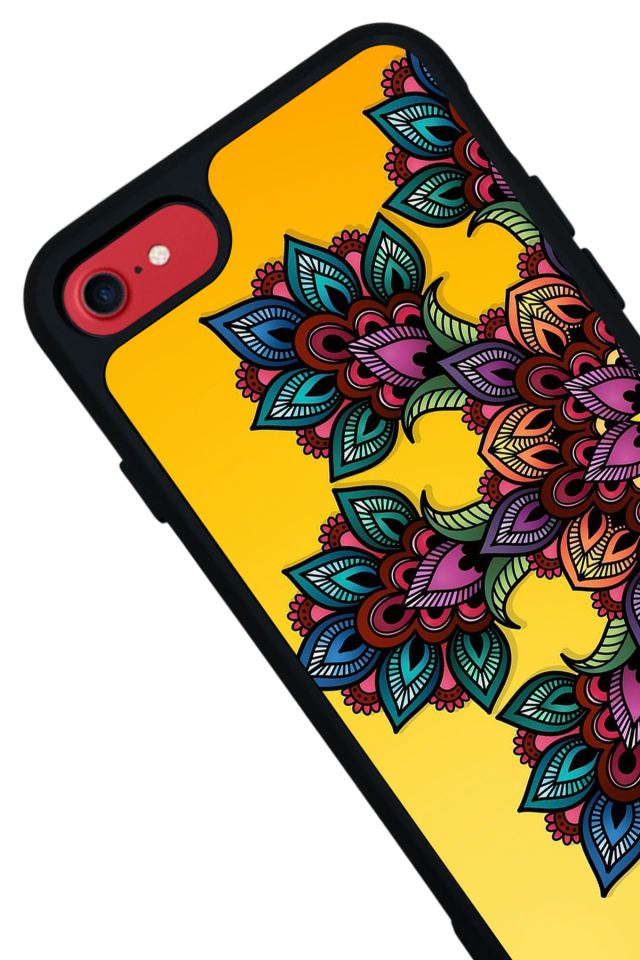 iPhone 7 Uyumlu Mandala Tasarımlı Glossy Premium Kılıf