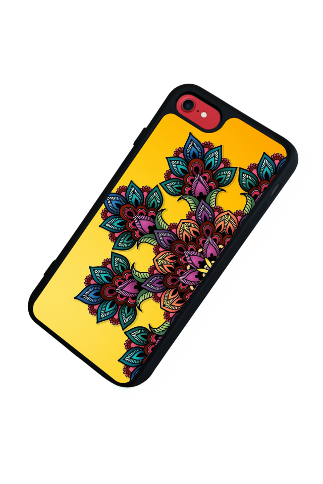 iPhone 7 Uyumlu Mandala Tasarımlı Glossy Premium Kılıf