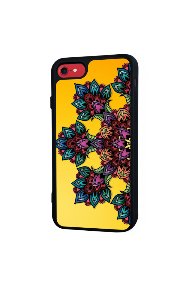 iPhone 7 Uyumlu Mandala Tasarımlı Glossy Premium Kılıf
