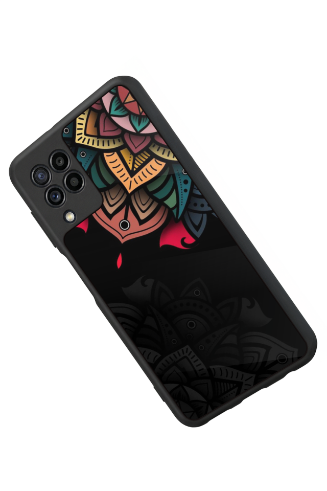 Samsung Galaxy M32 Uyumlu Mandala Tasarımlı Glossy Premium Kılıf