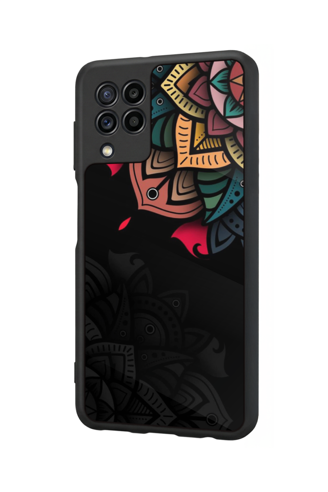 Samsung Galaxy M32 Uyumlu Mandala Tasarımlı Glossy Premium Kılıf