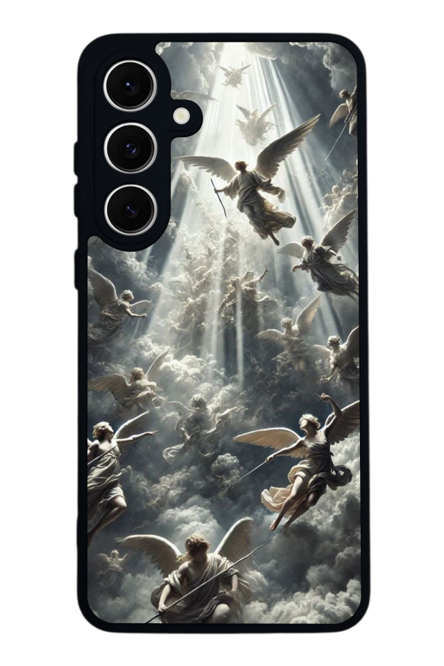 Samsung Galaxy S24 FE Uyumlu Melek Tasarımlı Glossy Premium Kılıf