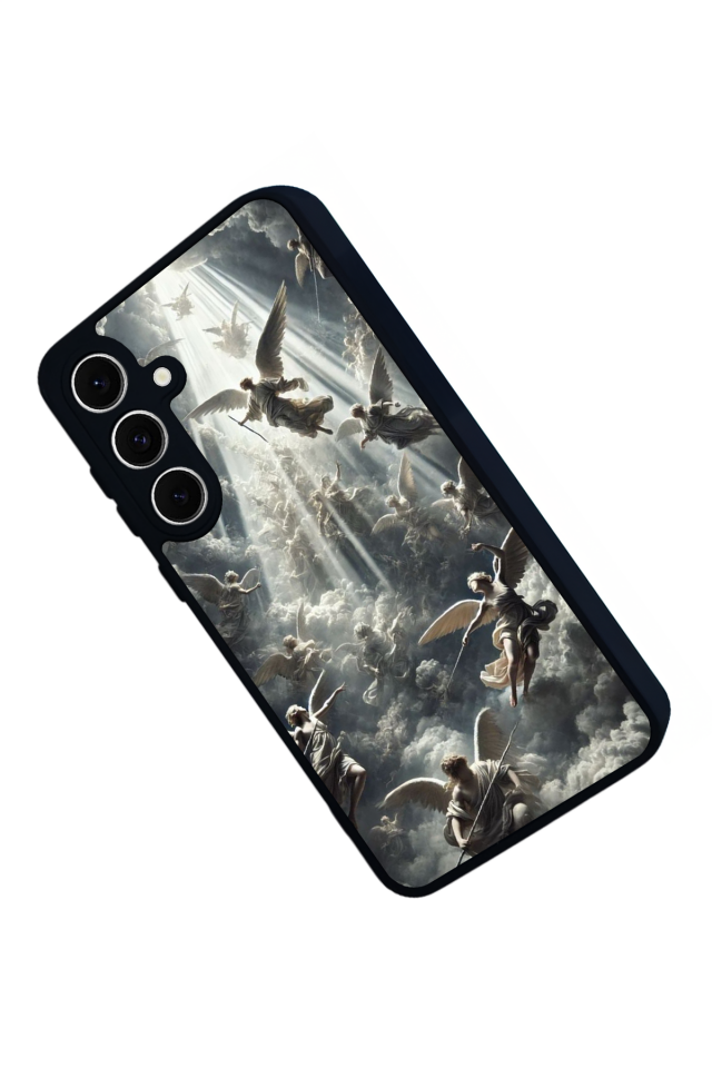 Samsung Galaxy S24 FE Uyumlu Melek Tasarımlı Glossy Premium Kılıf