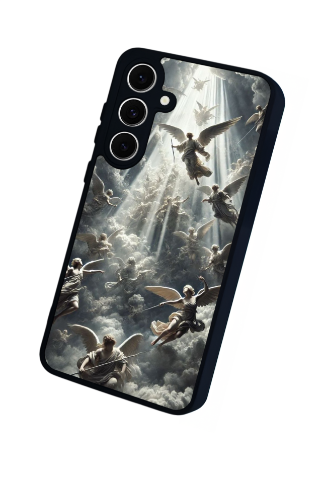 Samsung Galaxy S24 FE Uyumlu Melek Tasarımlı Glossy Premium Kılıf