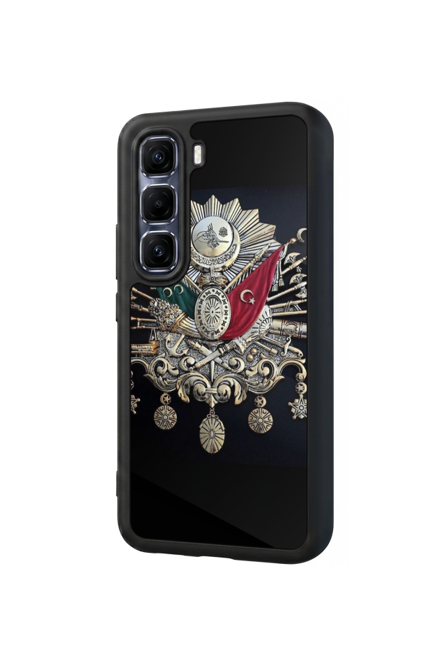 Infinix Hot 60 Pro Plus Uyumlu Osmanli Tugrasi Tasarımlı Glossy Premium Kılıf