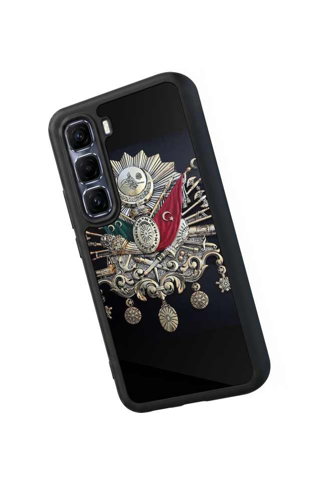 Infinix Hot 60 Pro Plus Uyumlu Osmanli Tugrasi Tasarımlı Glossy Premium Kılıf