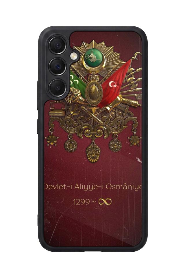 Samsung Galaxy A34 Uyumlu Osmanli Tugrasi Tasarımlı Glossy Premium Kılıf