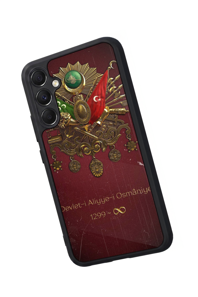 Samsung Galaxy A34 Uyumlu Osmanli Tugrasi Tasarımlı Glossy Premium Kılıf