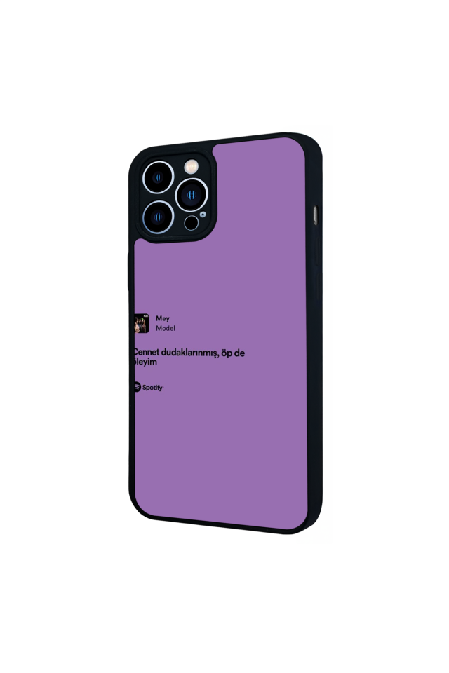 iPhone 12 Pro Max Uyumlu Sarki Sozleri Tasarımlı Glossy Premium Kılıf
