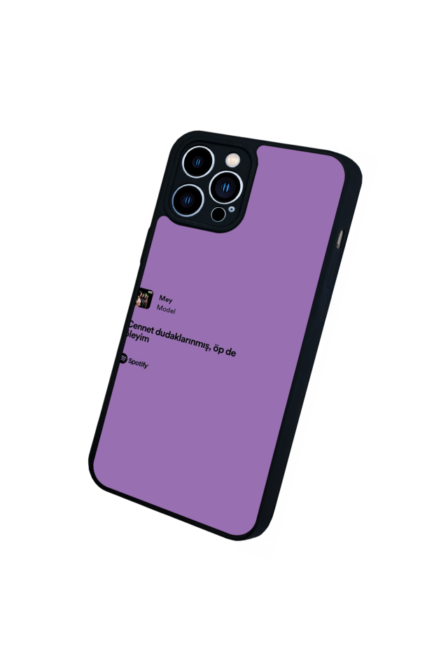 iPhone 12 Pro Max Uyumlu Sarki Sozleri Tasarımlı Glossy Premium Kılıf