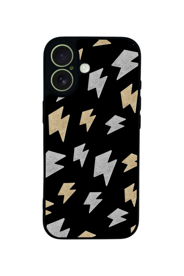 iPhone 17 Uyumlu Simsek Tasarımlı Glossy Premium Kılıf