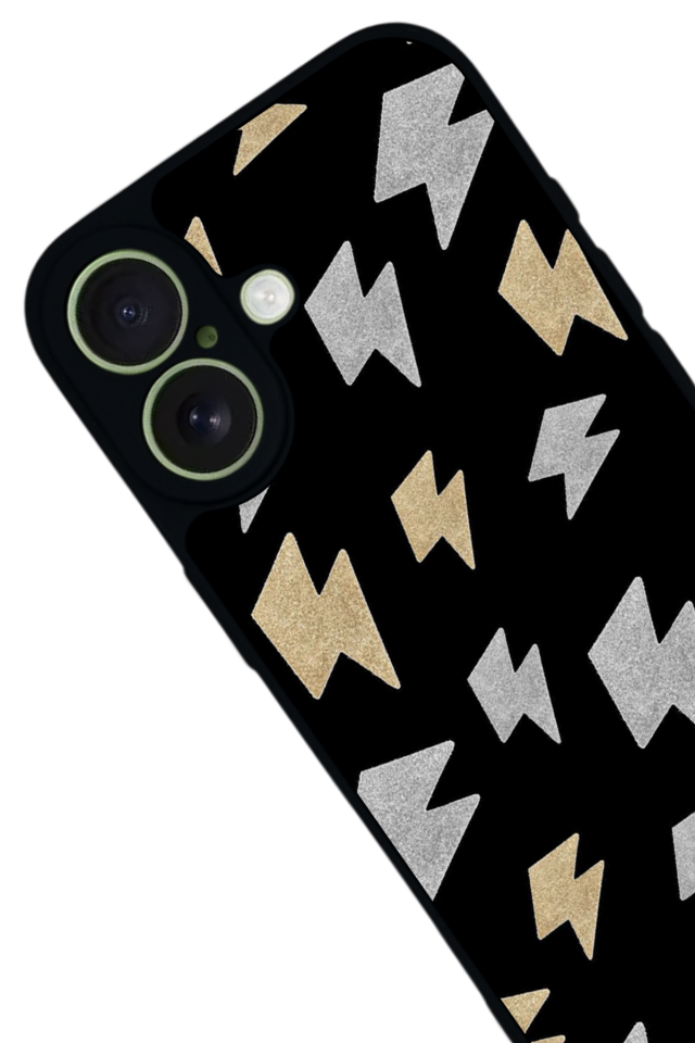 iPhone 17 Uyumlu Simsek Tasarımlı Glossy Premium Kılıf