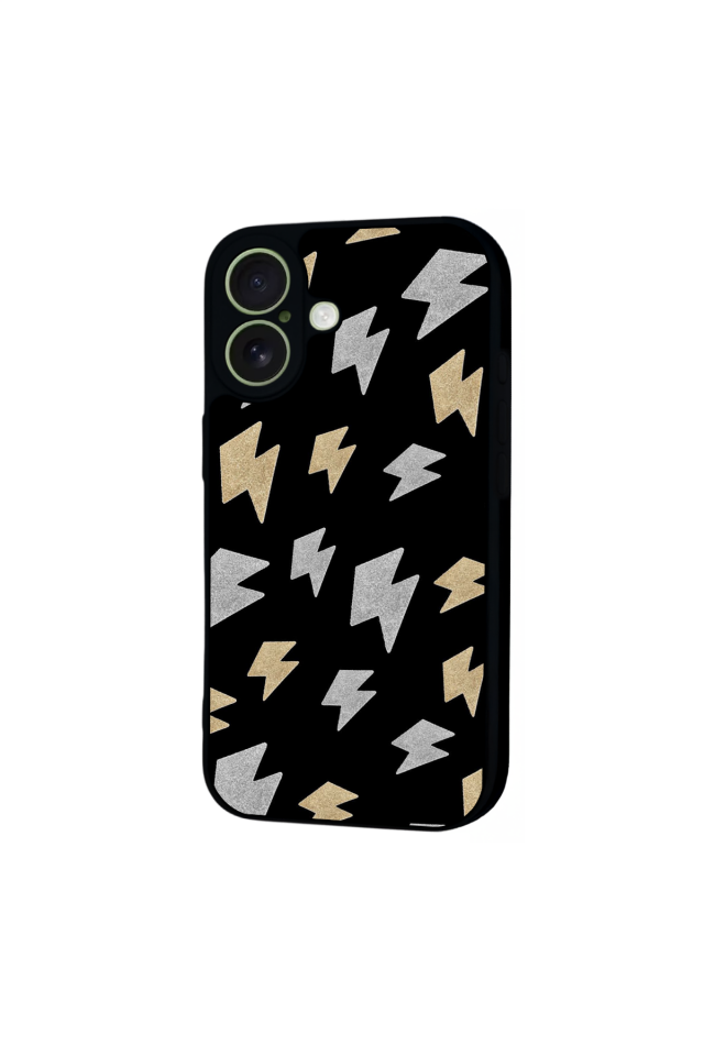 iPhone 17 Uyumlu Simsek Tasarımlı Glossy Premium Kılıf