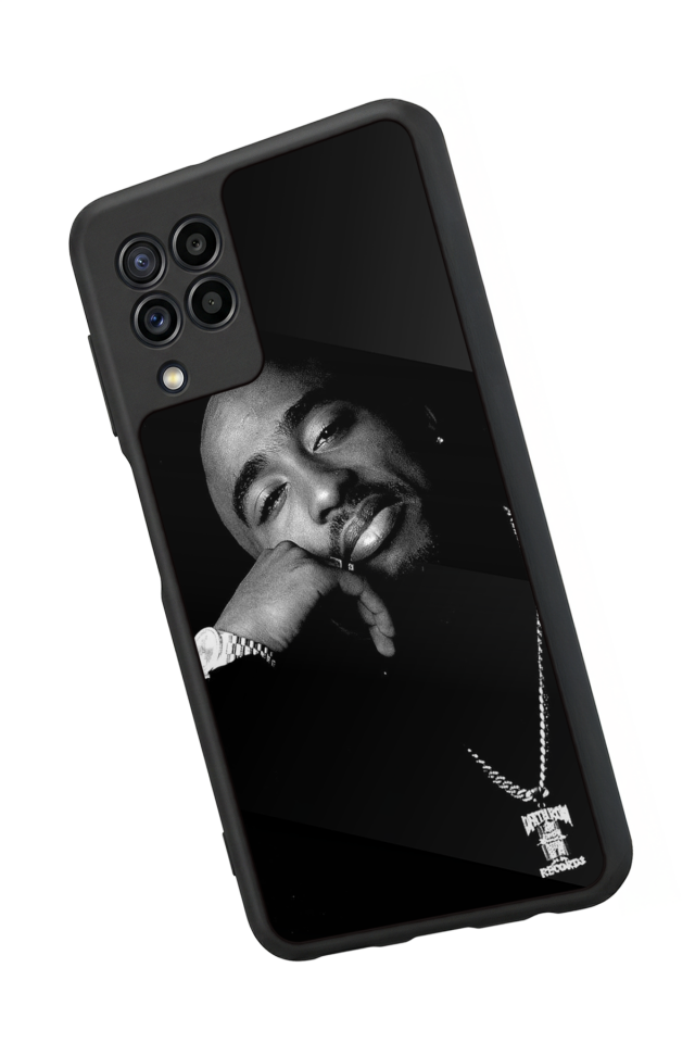 Samsung Galaxy M22 Uyumlu Tupac Tasarımlı Glossy Premium Kılıf