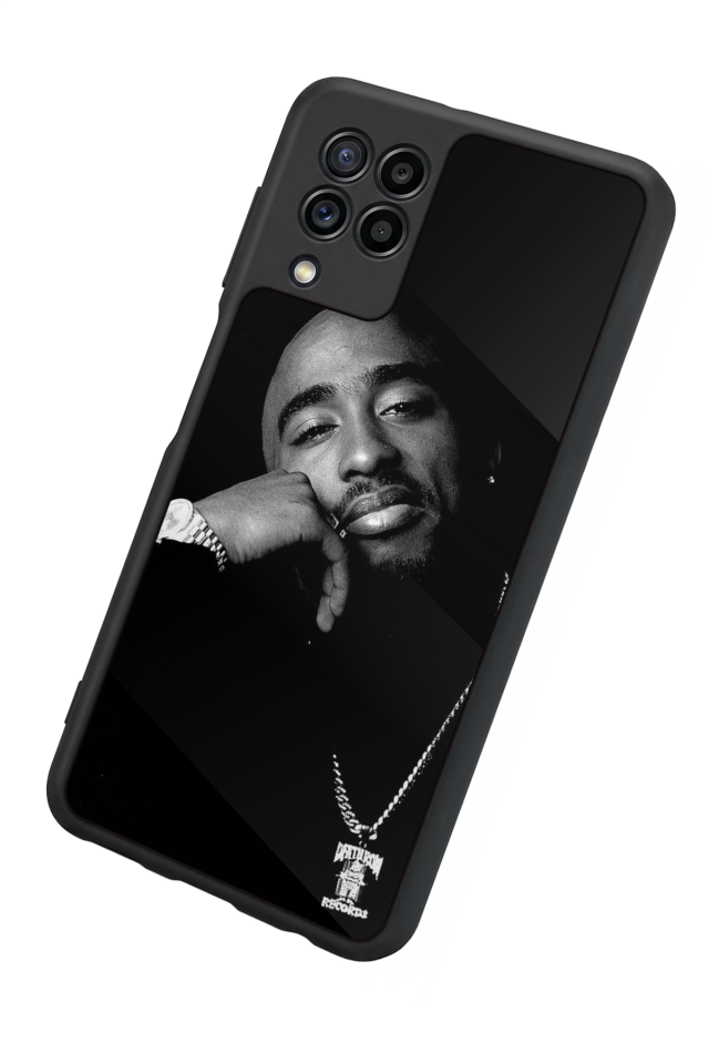 Samsung Galaxy M22 Uyumlu Tupac Tasarımlı Glossy Premium Kılıf