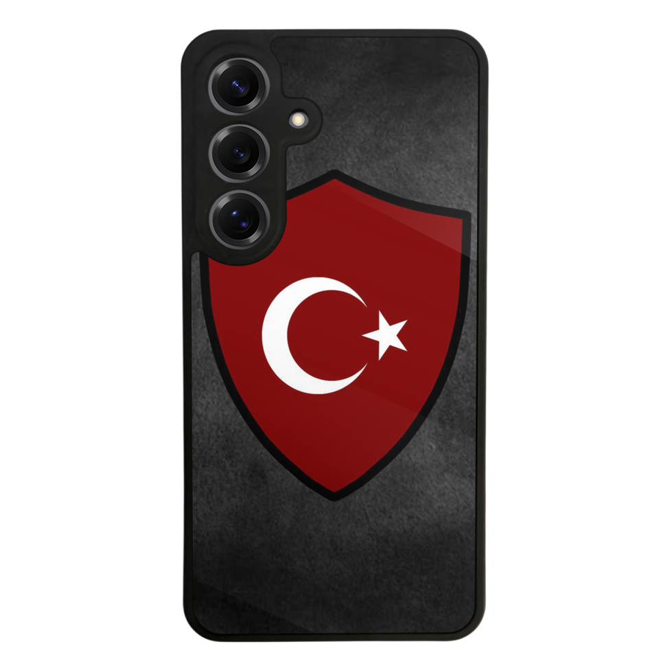 Samsung Galaxy S25 Uyumlu Türk Bayragi Tasarımlı Glossy Premium Kılıf
