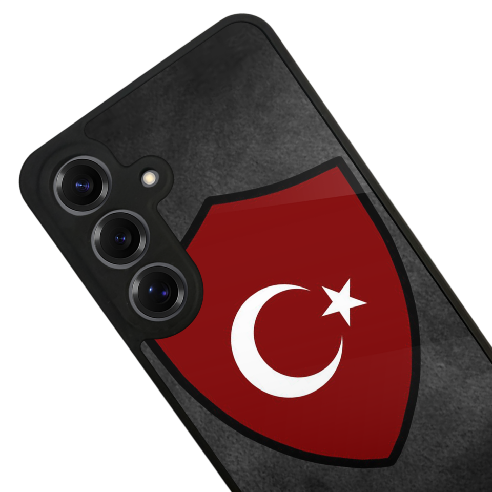 Samsung Galaxy S25 Uyumlu Türk Bayragi Tasarımlı Glossy Premium Kılıf