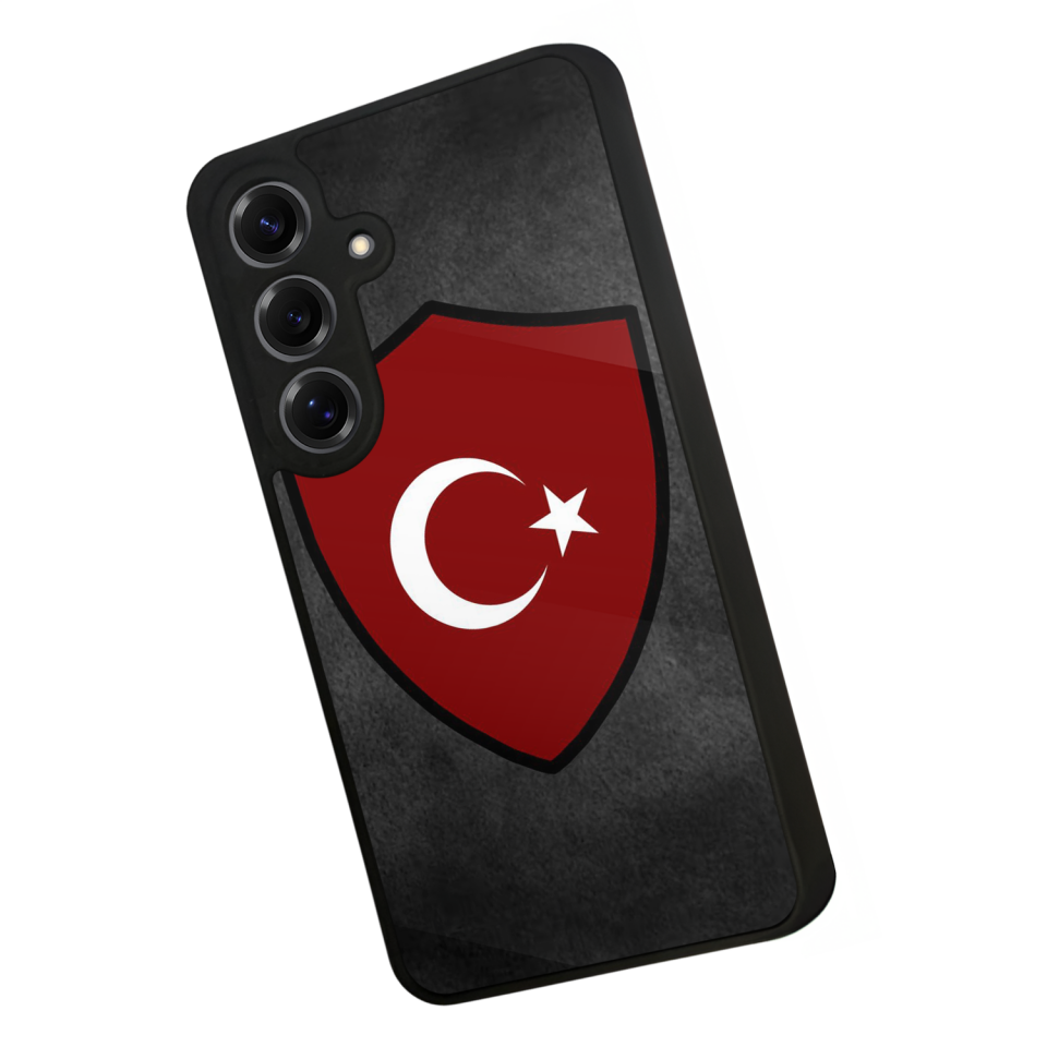 Samsung Galaxy S25 Uyumlu Türk Bayragi Tasarımlı Glossy Premium Kılıf