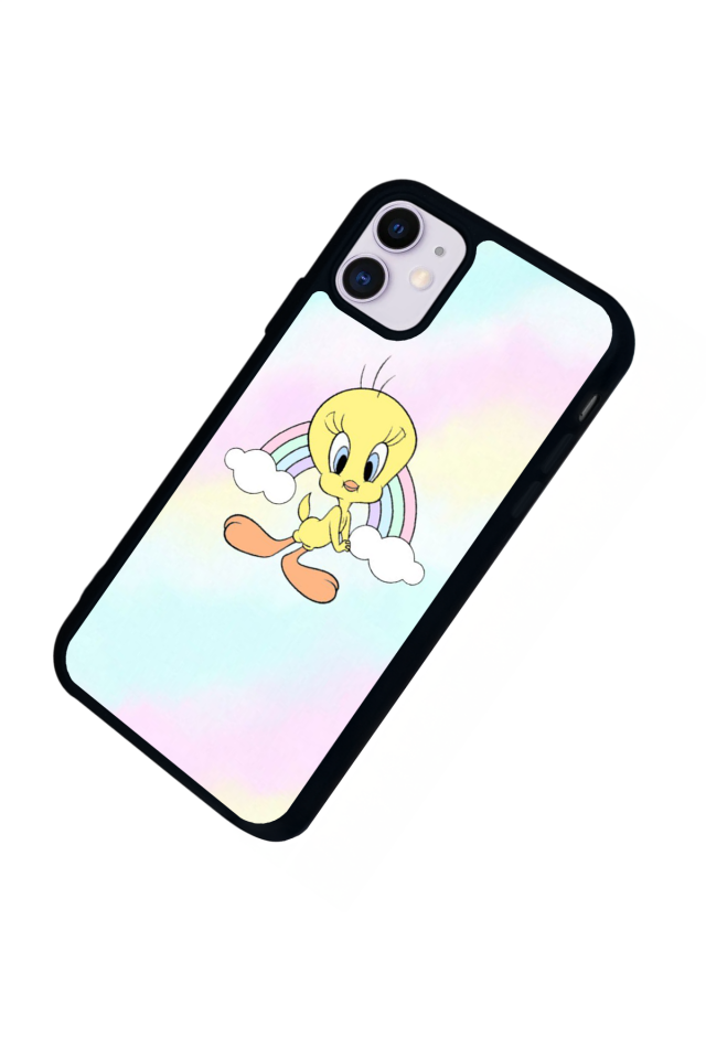iPhone 11 Uyumlu Tweety Tasarımlı Glossy Premium Kılıf
