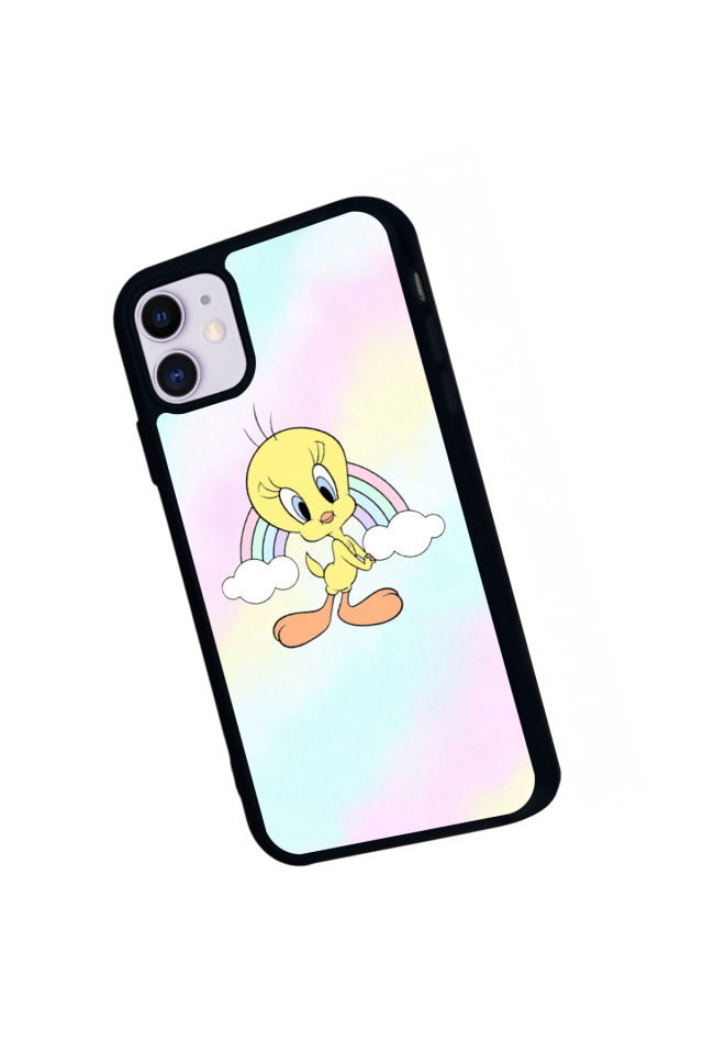 iPhone 11 Uyumlu Tweety Tasarımlı Glossy Premium Kılıf