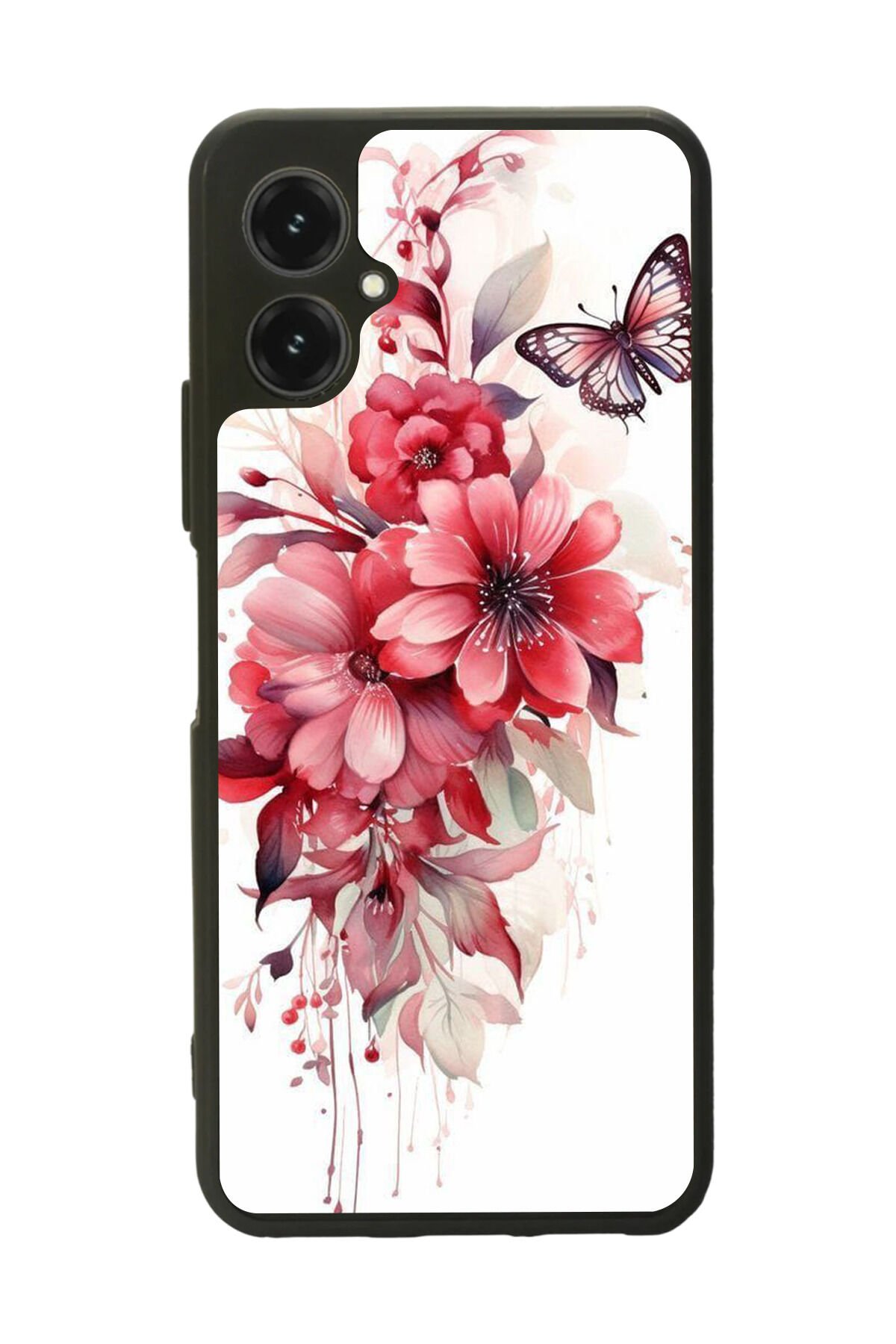 Omix X5 Uyumlu Floral Tasarımlı Glossy Premium Kılıf