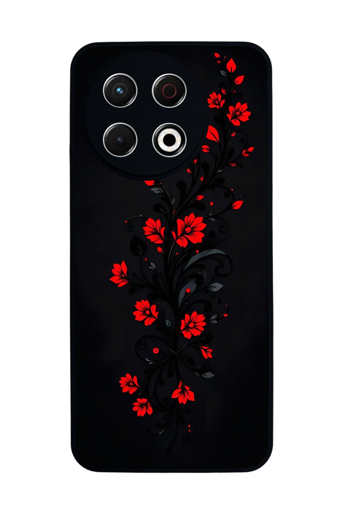 Tecno Spark 30 Pro Uyumlu Floral Tasarımlı Glossy Premium Kılıf