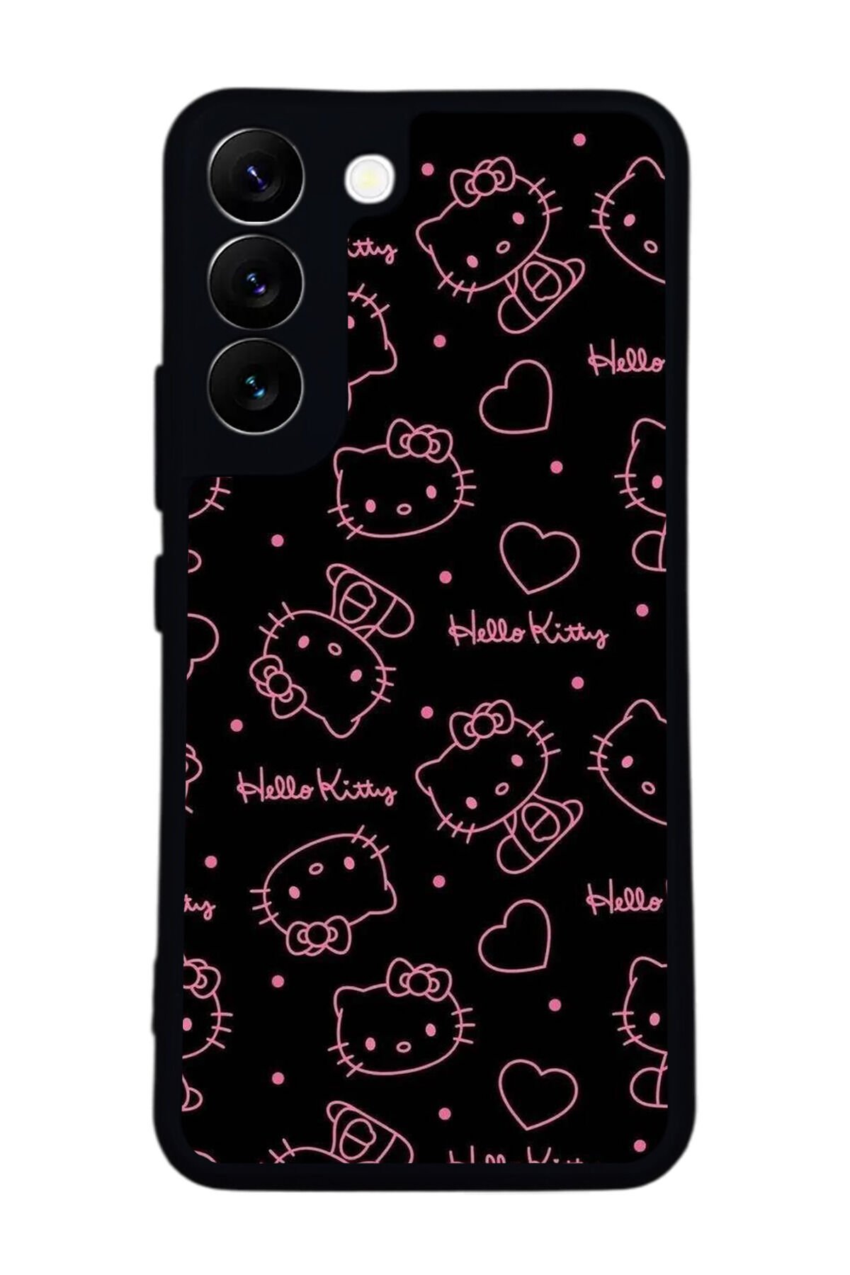 Samsung Galaxy S22 Uyumlu HelloKitty Tasarımlı Glossy Premium Kılıf