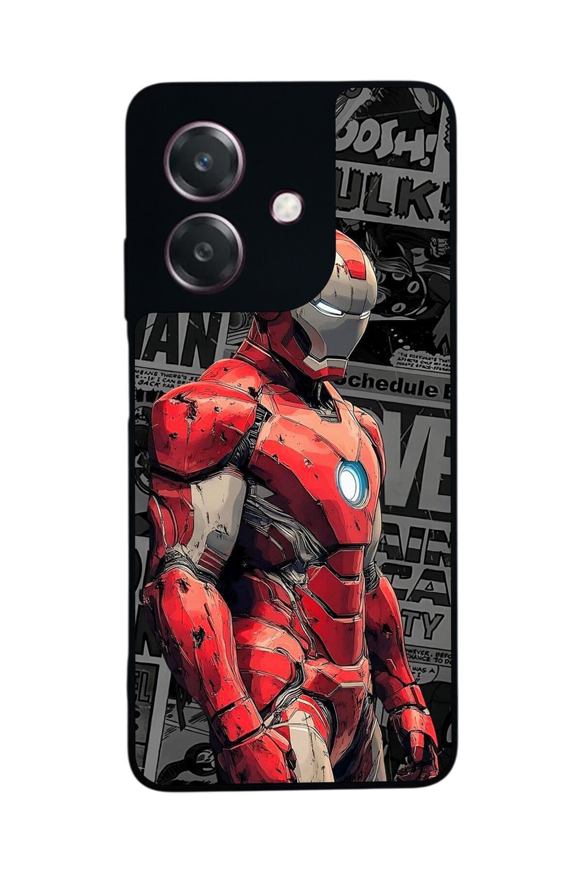 Oppo A3 5G Uyumlu Iron Man ( Demir Adam ) Tasarımlı Glossy Premium Kılıf