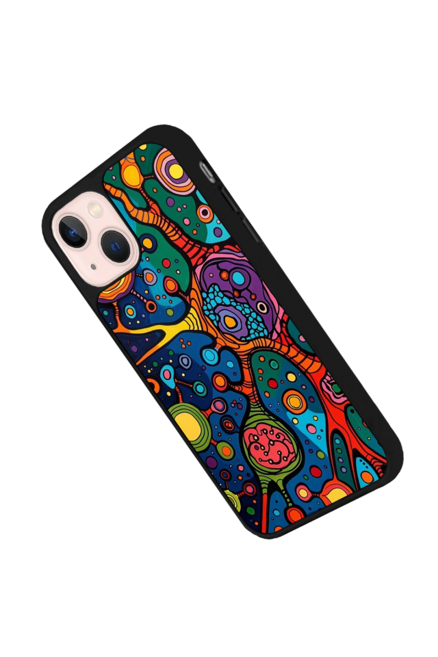 iPhone 14 Plus Uyumlu Abstract Tasarımlı Glossy Premium Kılıf