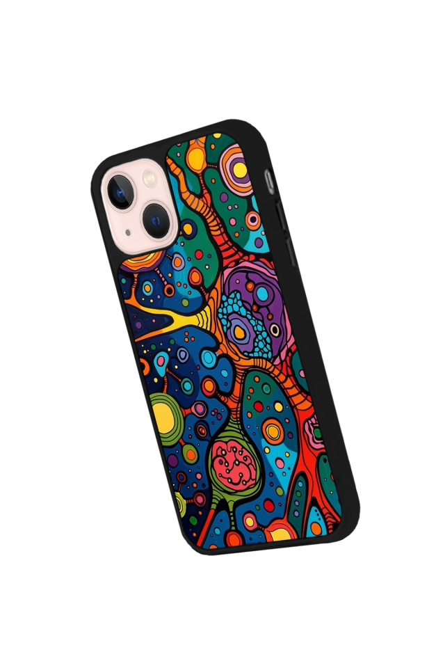 iPhone 14 Plus Uyumlu Abstract Tasarımlı Glossy Premium Kılıf