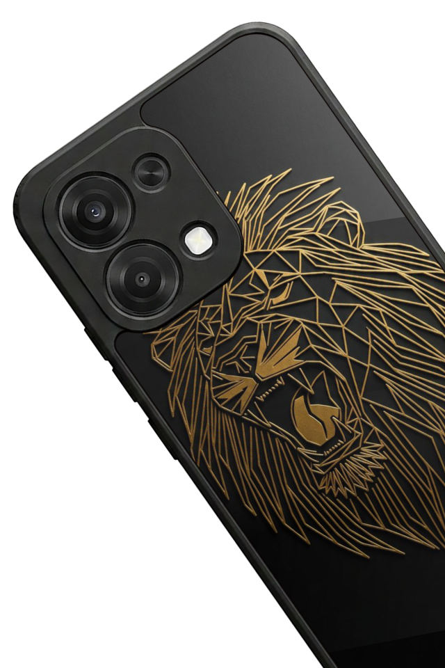 Oppo A6 Pro Uyumlu Aslan Tasarımlı Glossy Premium Kılıf