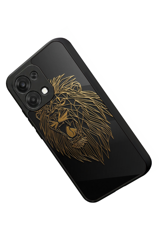 Oppo A6 Pro Uyumlu Aslan Tasarımlı Glossy Premium Kılıf