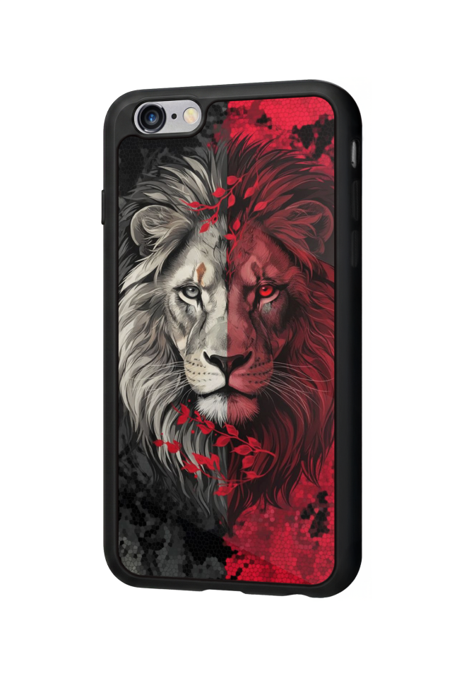 iPhone 6 Plus Uyumlu Aslan Tasarımlı Glossy Premium Kılıf