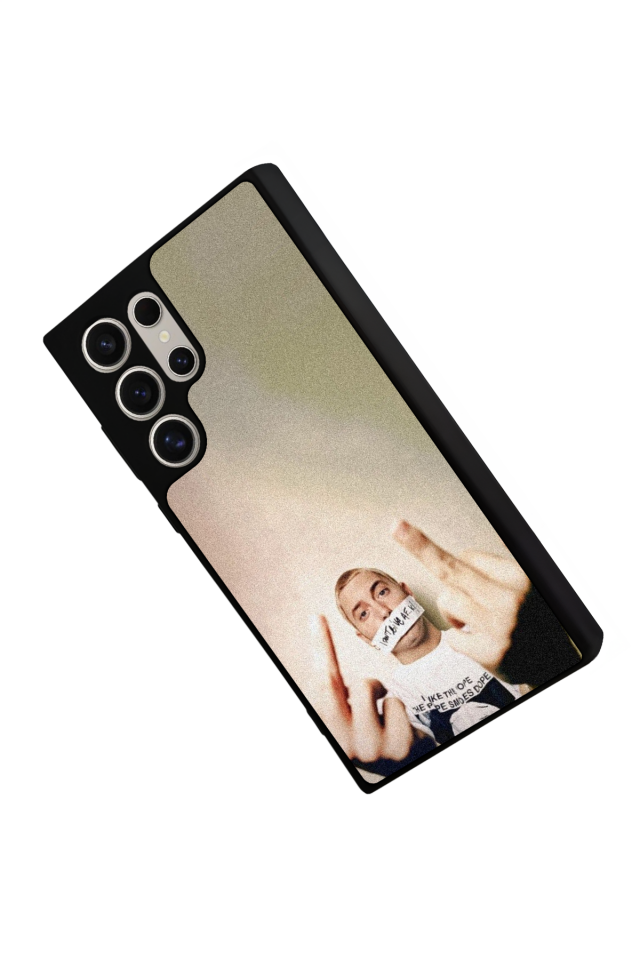 Samsung Galaxy S23 Ultra Uyumlu Eminem Tasarımlı Glossy Premium Kılıf