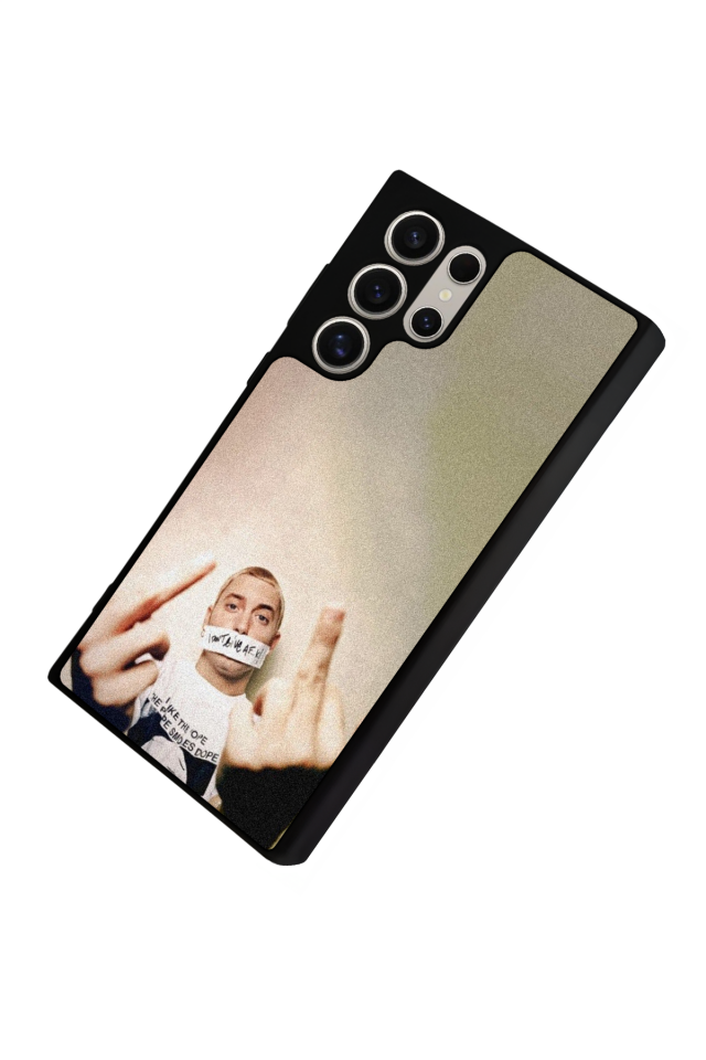 Samsung Galaxy S23 Ultra Uyumlu Eminem Tasarımlı Glossy Premium Kılıf