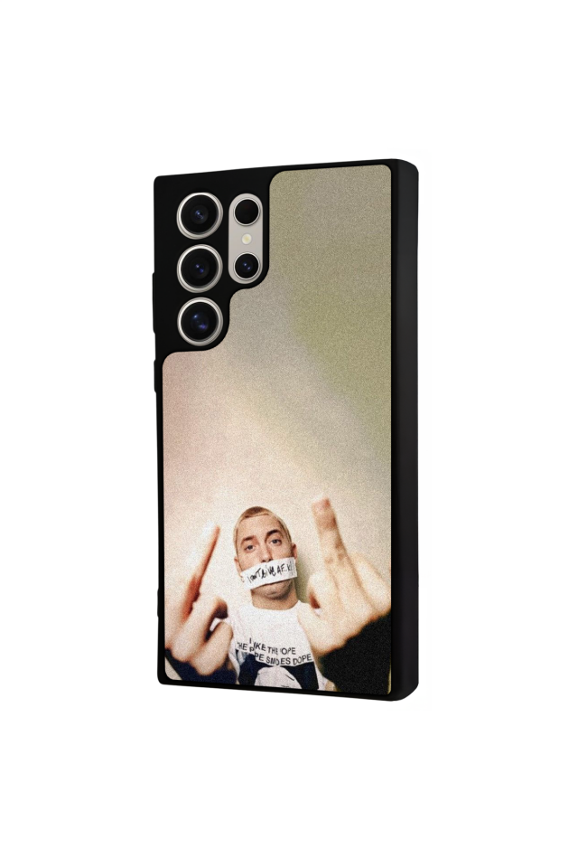 Samsung Galaxy S23 Ultra Uyumlu Eminem Tasarımlı Glossy Premium Kılıf