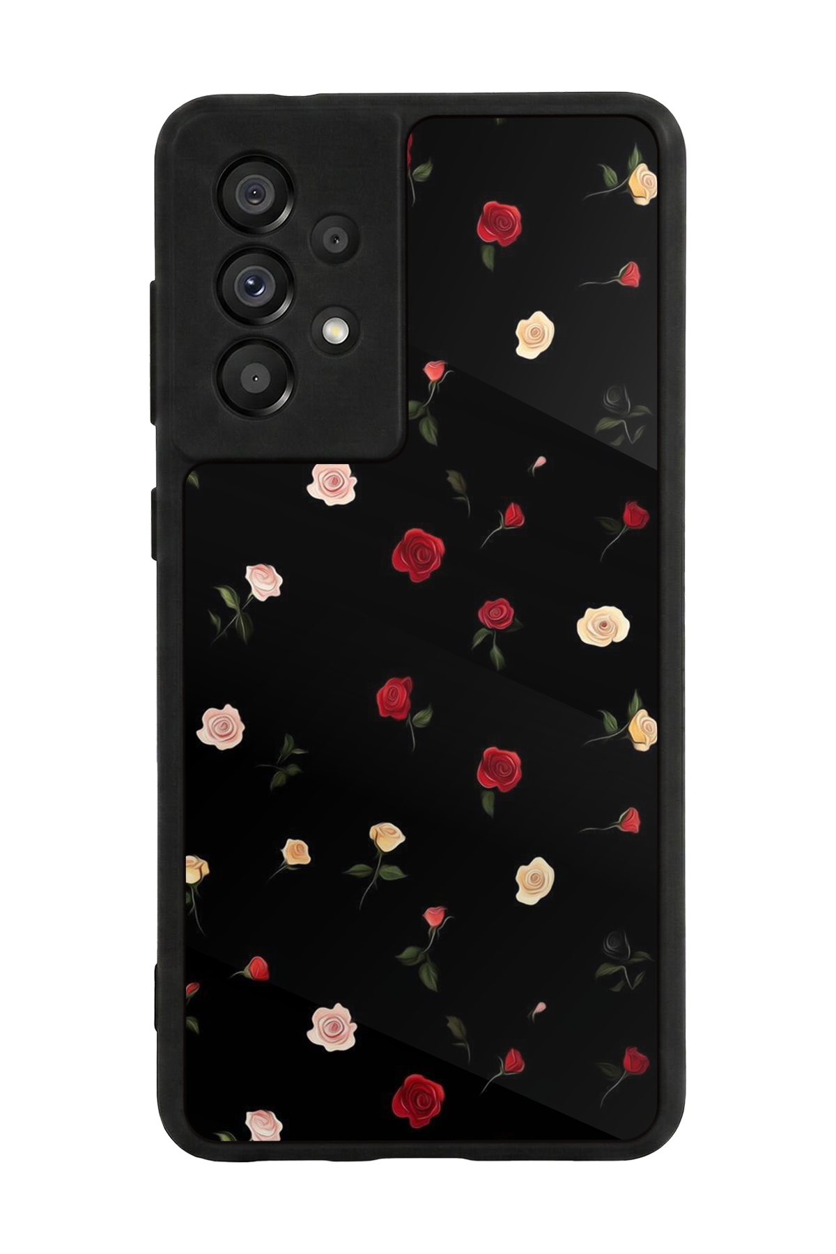 Samsung Galaxy A73 Uyumlu Floral Tasarımlı Glossy Premium Kılıf