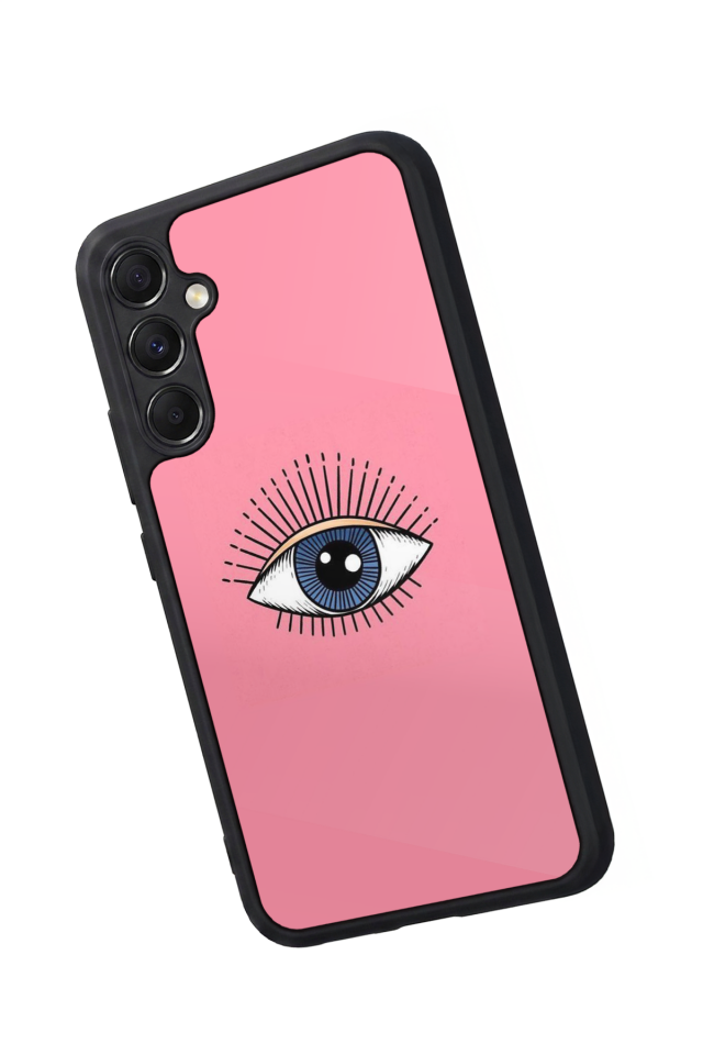 Samsung Galaxy A34 Uyumlu Göz Tasarımlı Glossy Premium Kılıf