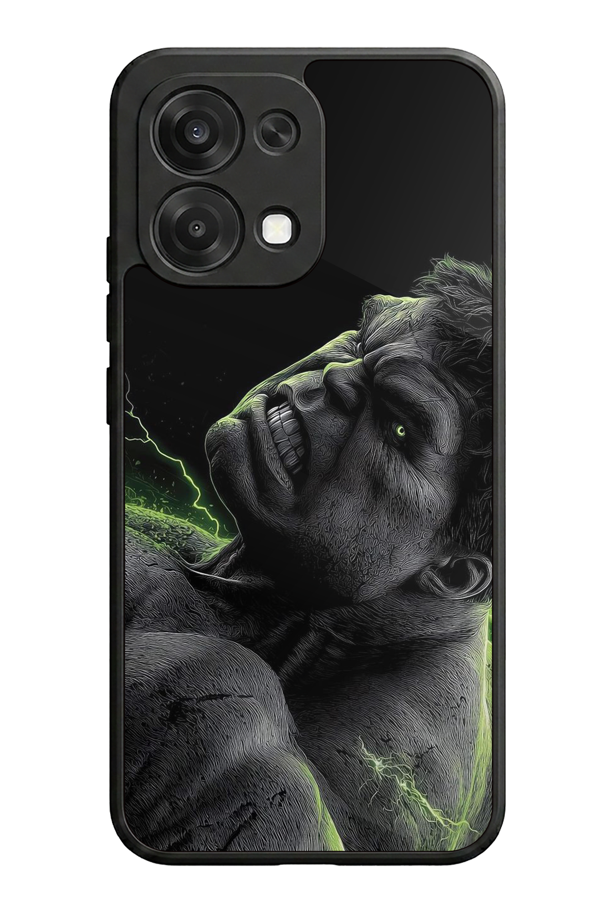 Oppo A6 Pro Uyumlu Hulk Tasarımlı Glossy Premium Kılıf